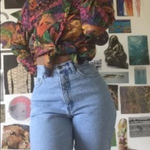 brandy melville high waisted light wash jeans